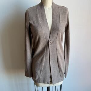 BRUNELLO CUCINELLI for Bergdorf Goodman Oatmeal Cashmere Cardigan